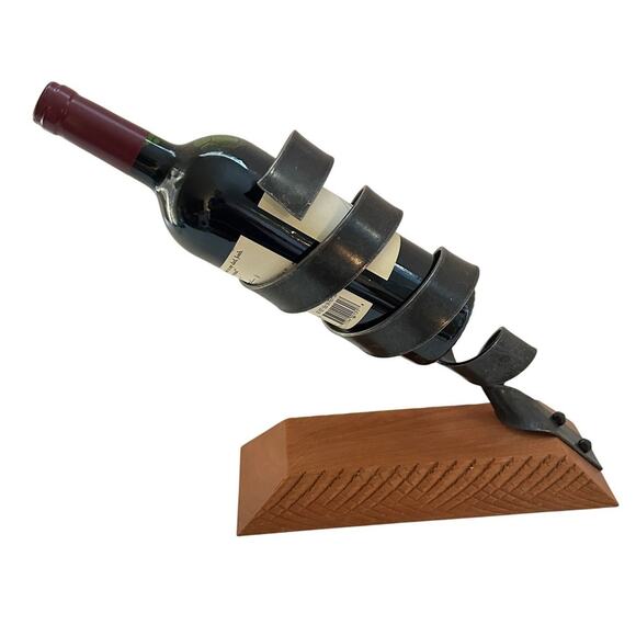 Spiral Rustic Wine‎ Bottle Holder - Picture 2 of 6